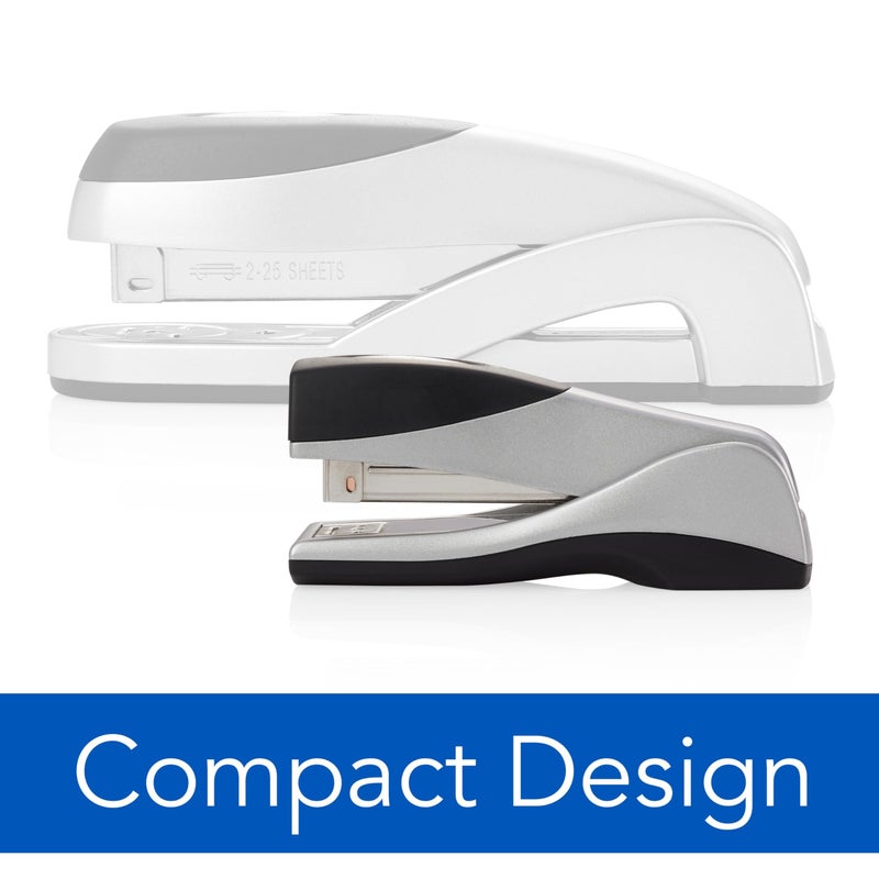 Swingline Stapler, 25 Sheet Capacity, Optima Grip, Jam Free, Compact, Ergonomic Cushion Grip, Metal, Silver (S7087816B) - Image 3